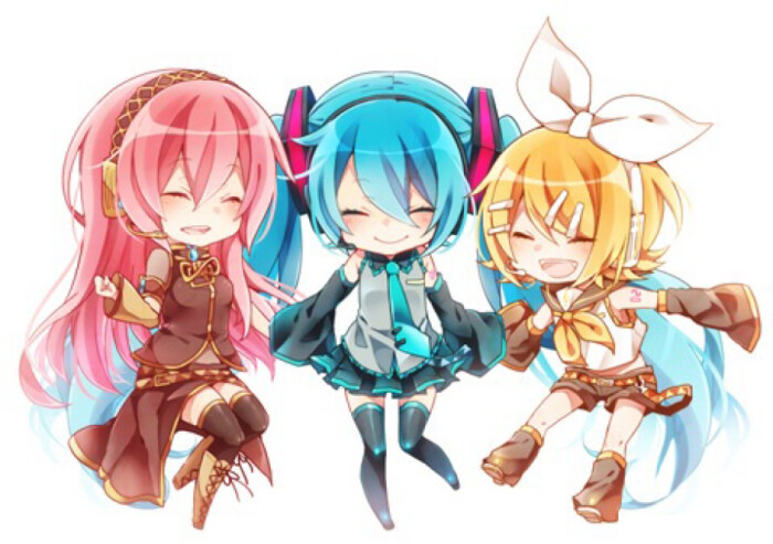 动漫v家 miku luka rin 初音未来 q版