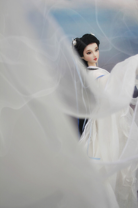 天仙子小龙女——obitsu1/6古装古风合作成品娃sold out