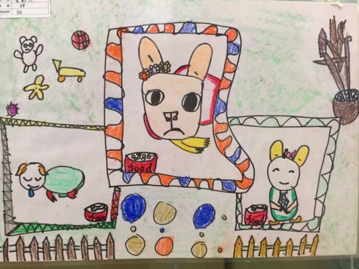 水溢楼 创意儿童画 创意素描 灯泡创意 学生作品 小学生绘画作品 儿童