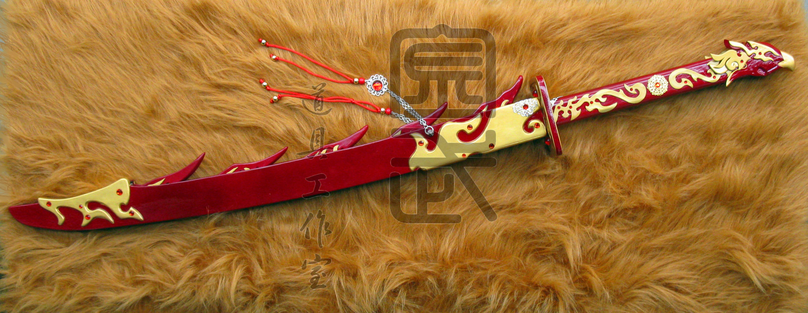 金光布袋戏cos道具 赤羽信之介 凤凰刃