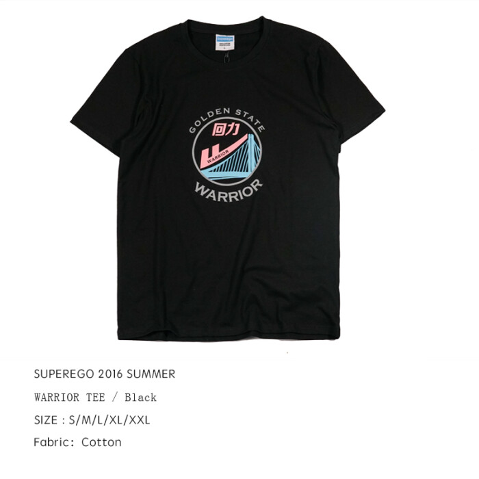 superego,behaviorism superego 16ss w/w tee / black 致敬国潮 插画t恤 黑色
