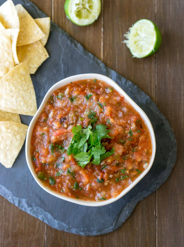 how to make the perfect roasted salsa 完美烧烤酱(莎莎酱) 素食