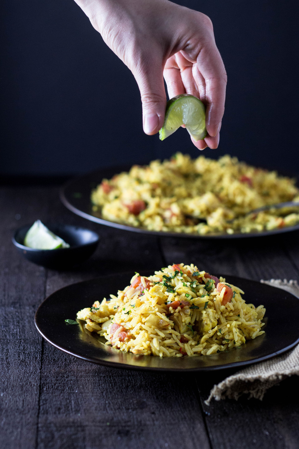indian-spiced fried rice 印度五香炒米粉 素食主义