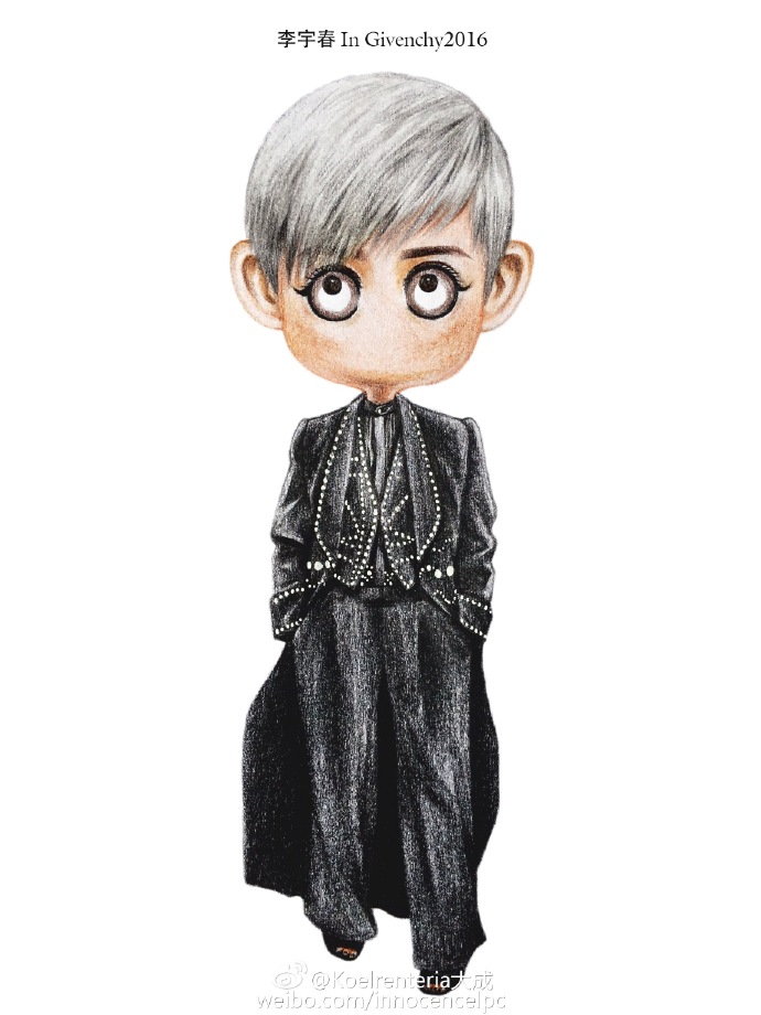 李宇春 会长大人～戛纳纪梵希造型 动漫 插画