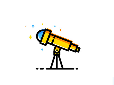 telescope / 望远镜 / icon / 小图案/ 趣味 /设计/dribbble