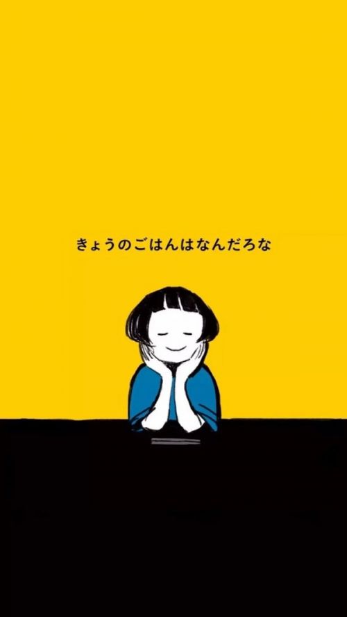 【壁纸锁屏插画风景黑白文字动漫电影人物萌物平铺夏日iphone】