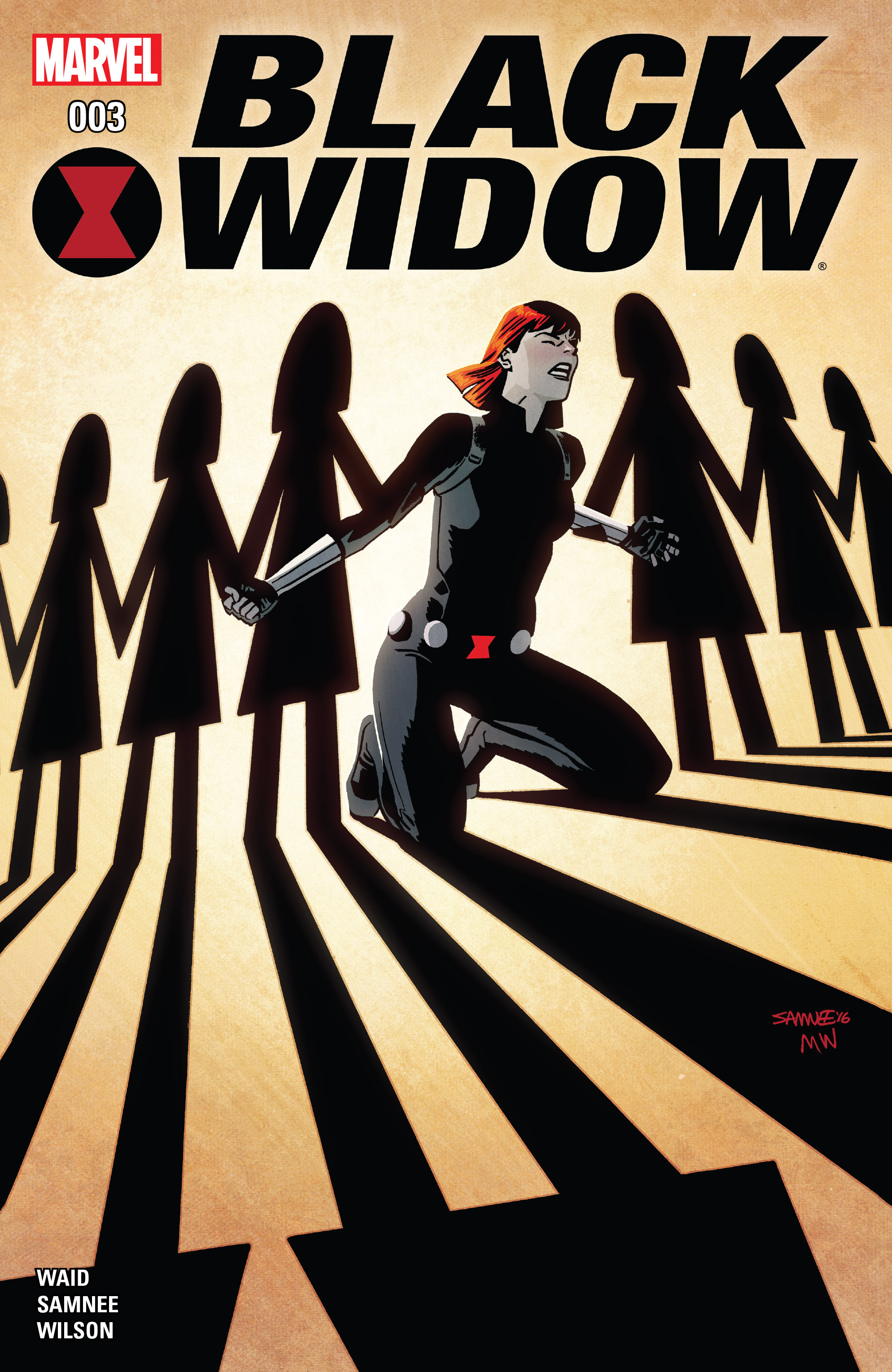 black widow #3 cover by chris samnee