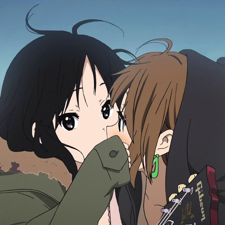二次元 插画 少女 动漫 k-on!轻音部 秋山澪 平泽唯