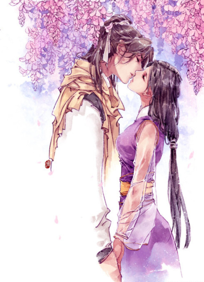 古风手绘 网游仙剑奇侠传一插画 林月如&李逍遥(令人唏嘘的情侣)by