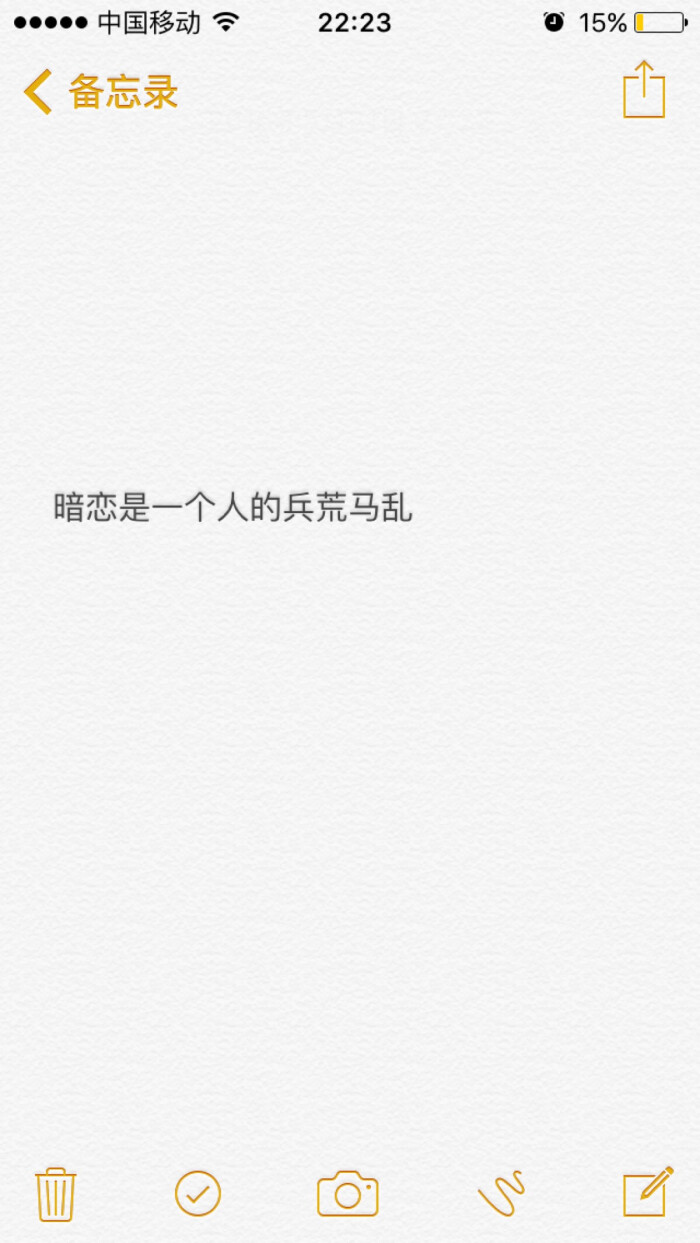 暗恋是一个人的兵荒马乱.