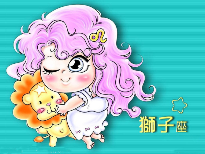 q版可爱形式狮子座双子座女生喜欢你表现男人图片