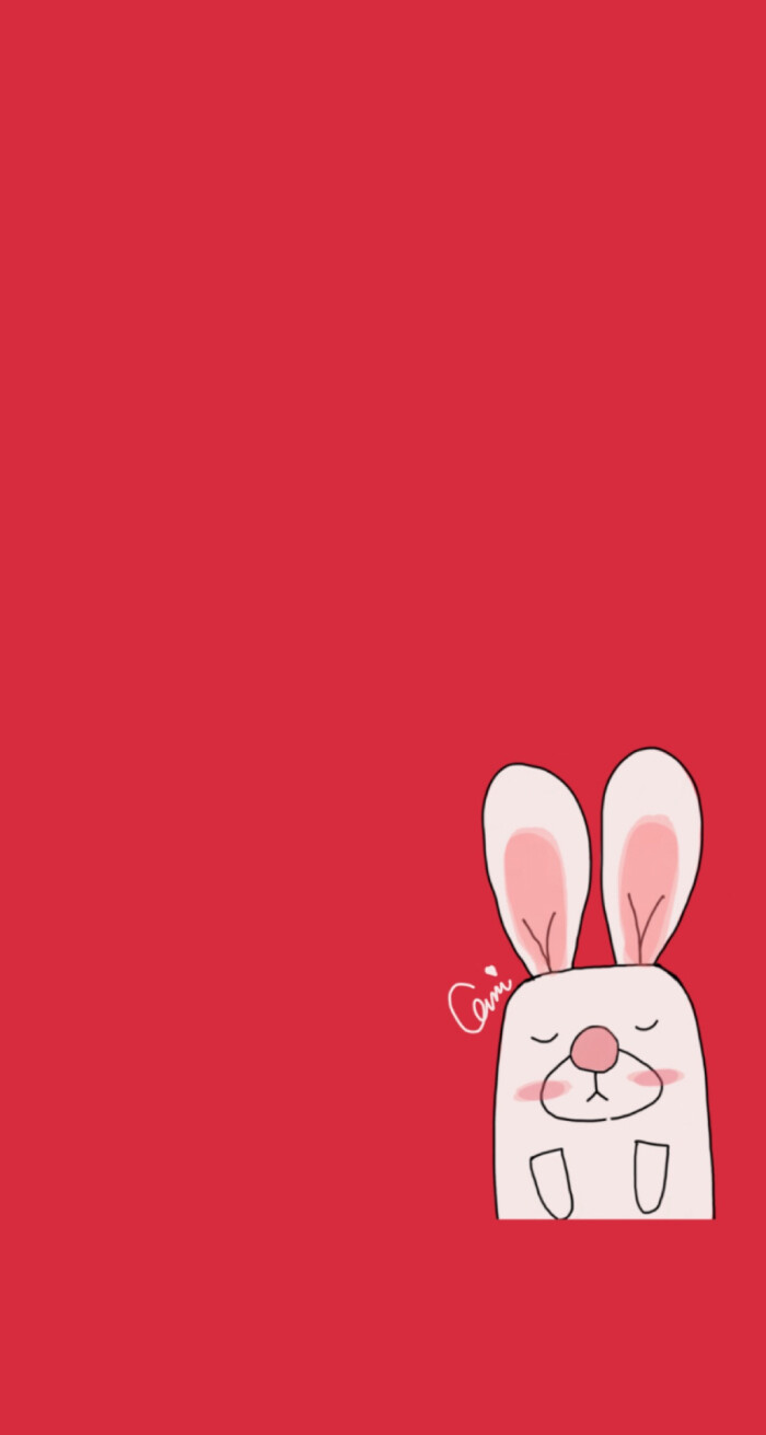 原创iphone壁纸套图背景,插图,可爱,兔子