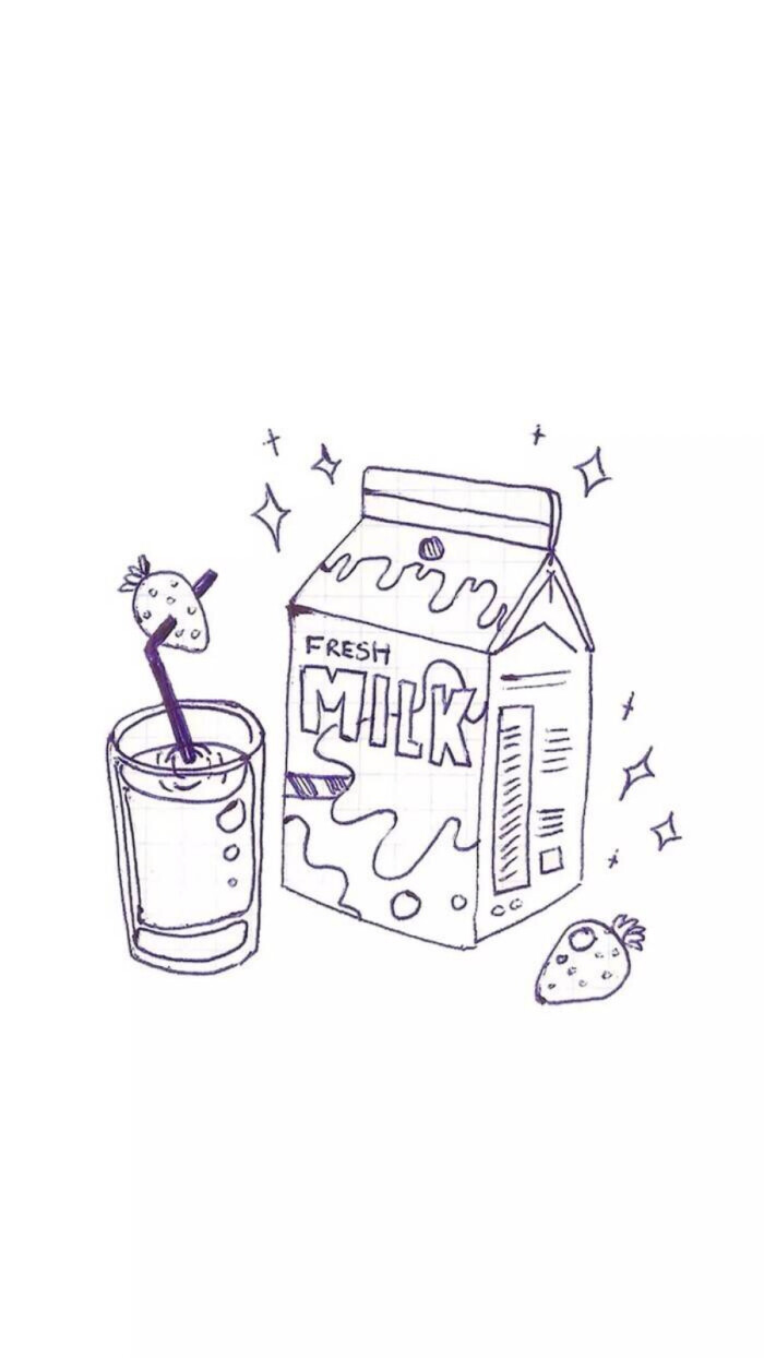 牛奶!纯纯的和白色一样