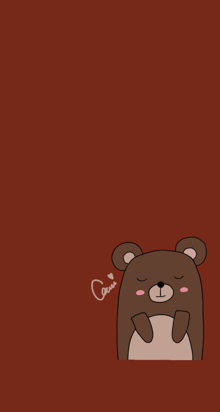 小熊手机壁纸 iphone,小熊手机壳同款壁纸 原创iphone壁纸套图.背景,插图,可爱,小熊.