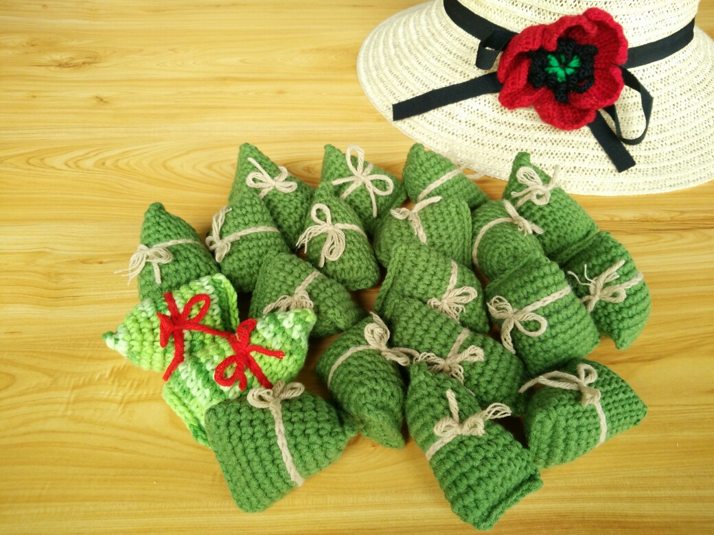 钩织:端午节粽子