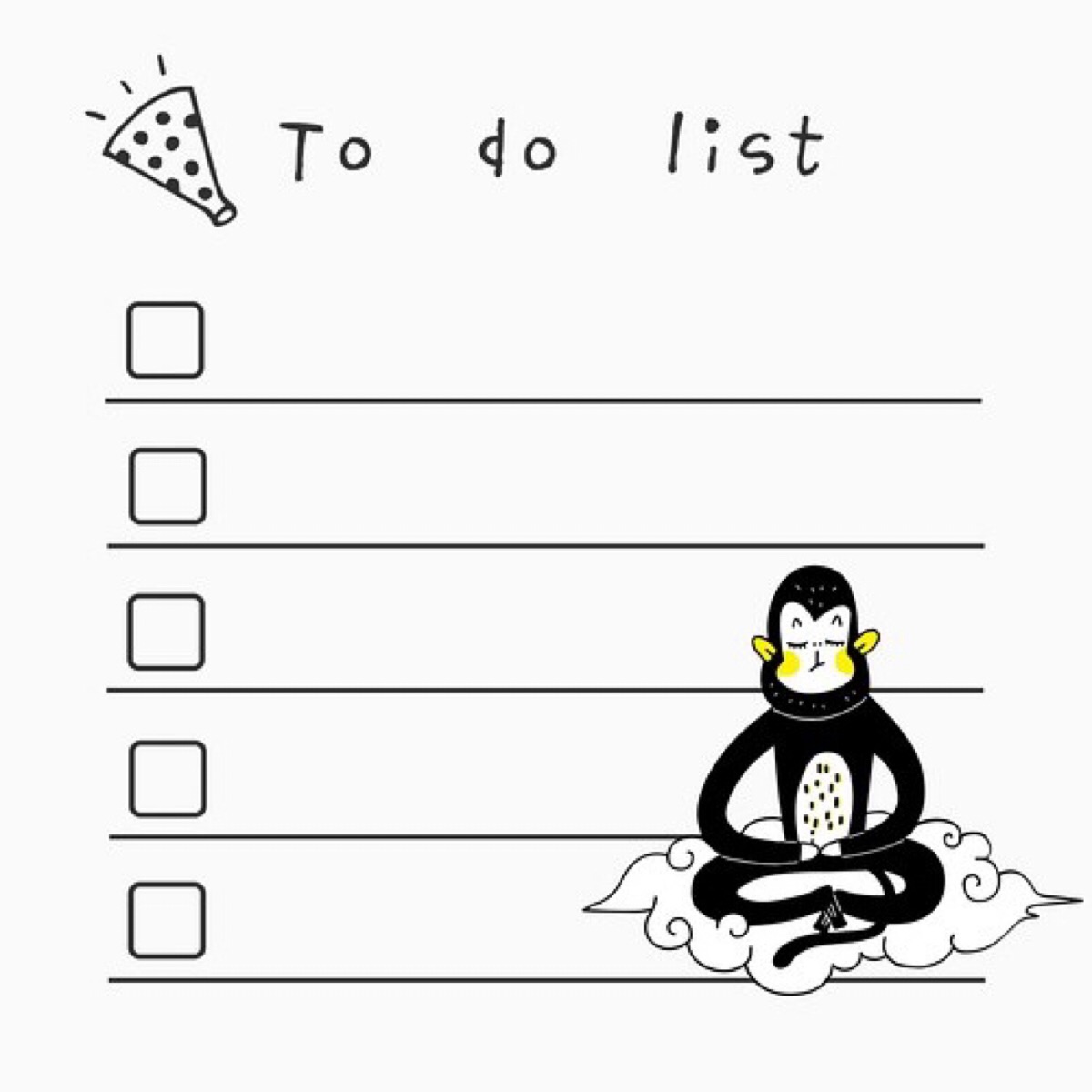 咕咕机打印素材 to do list