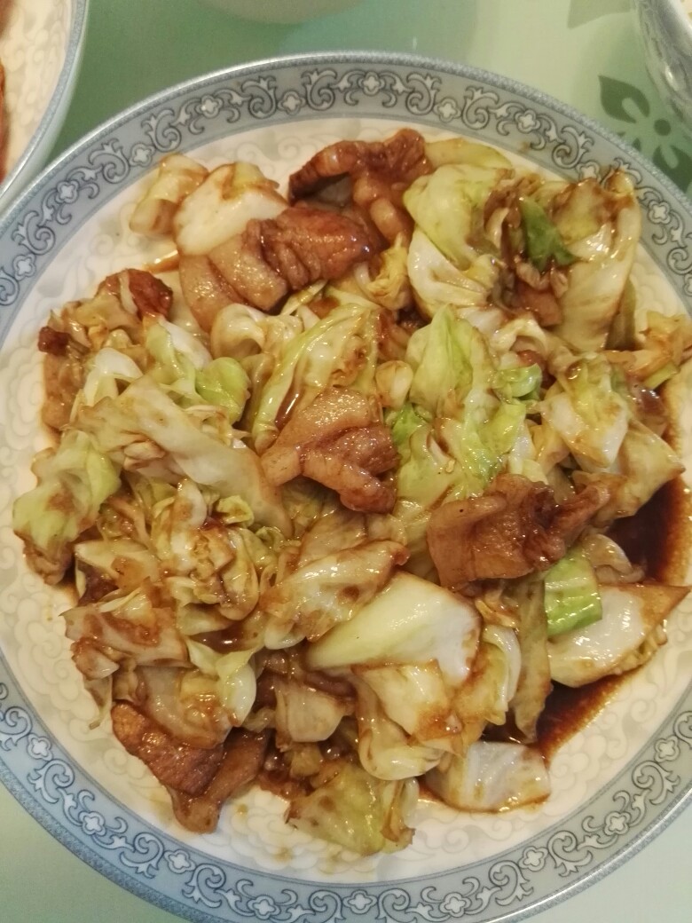 肉炒甘蓝