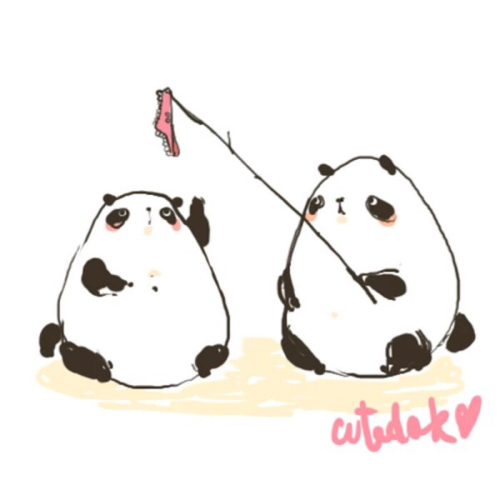 萌萌哒#"卡通&熊猫头像""