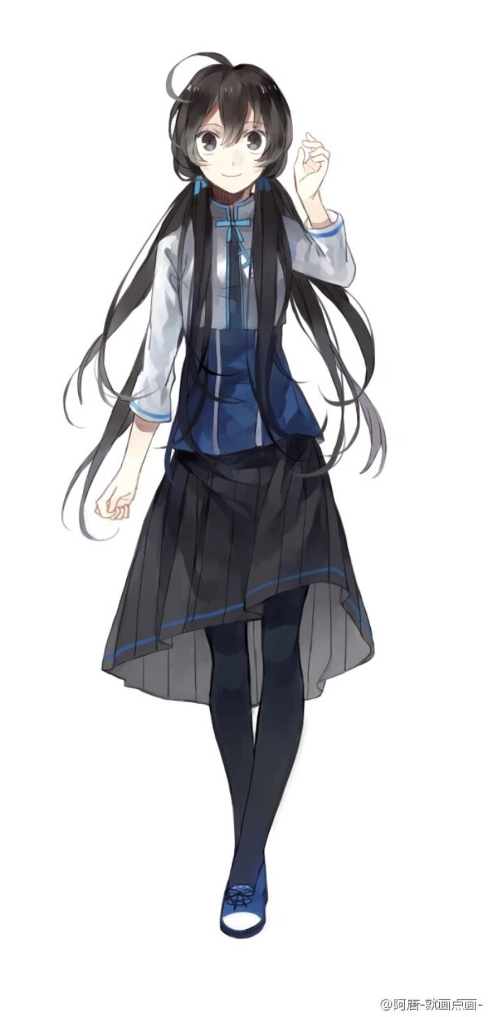 pixiv p站 二次元服装教程 动漫服装 游戏人设 女立绘 超轻粘土 服装
