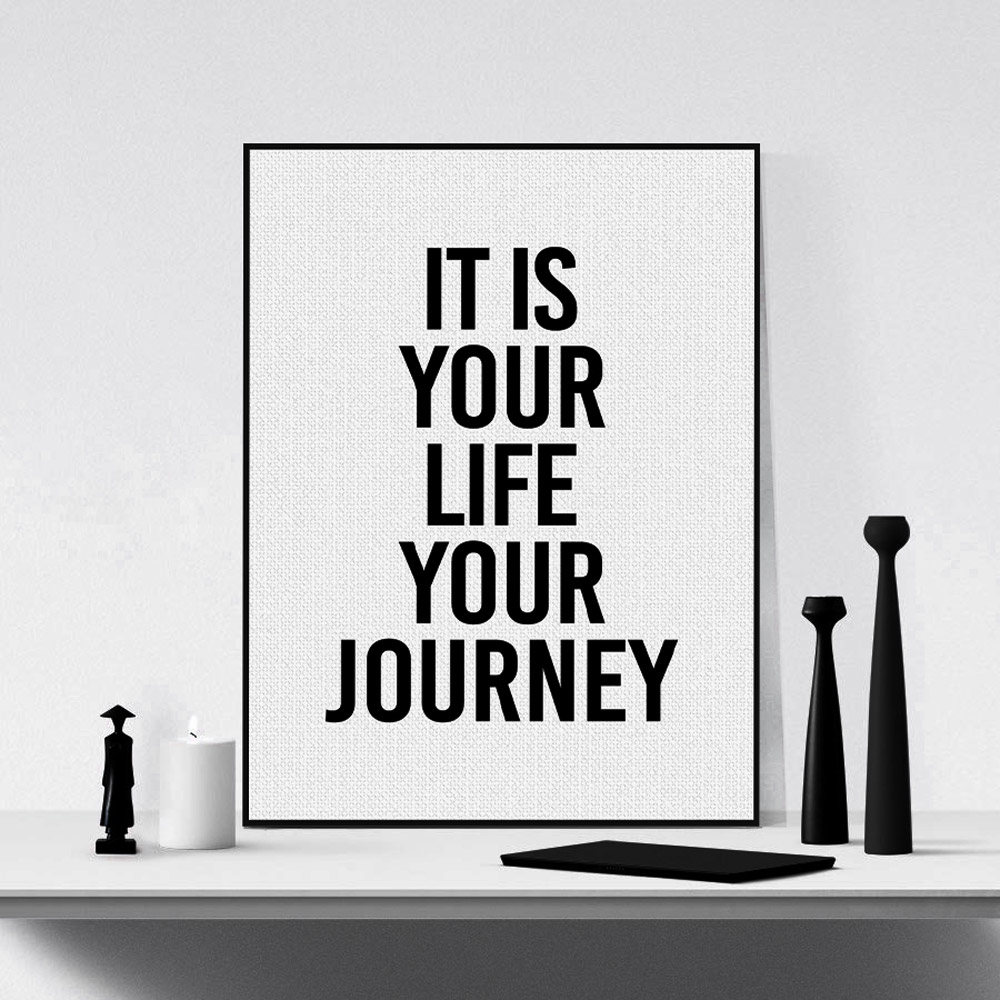 轻艺术 定制 极简 黑白 英文 字母 海报 画芯 现代 简约 北欧 办公