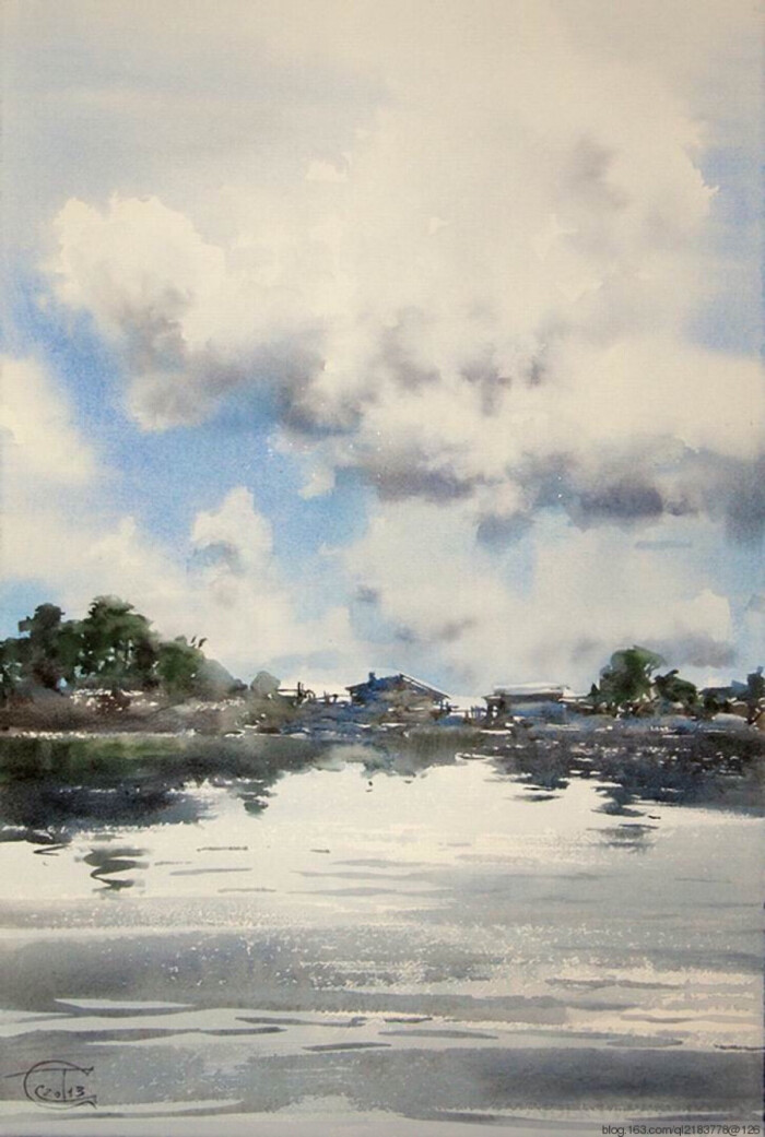 俄罗斯sergey.temerev水彩风景画