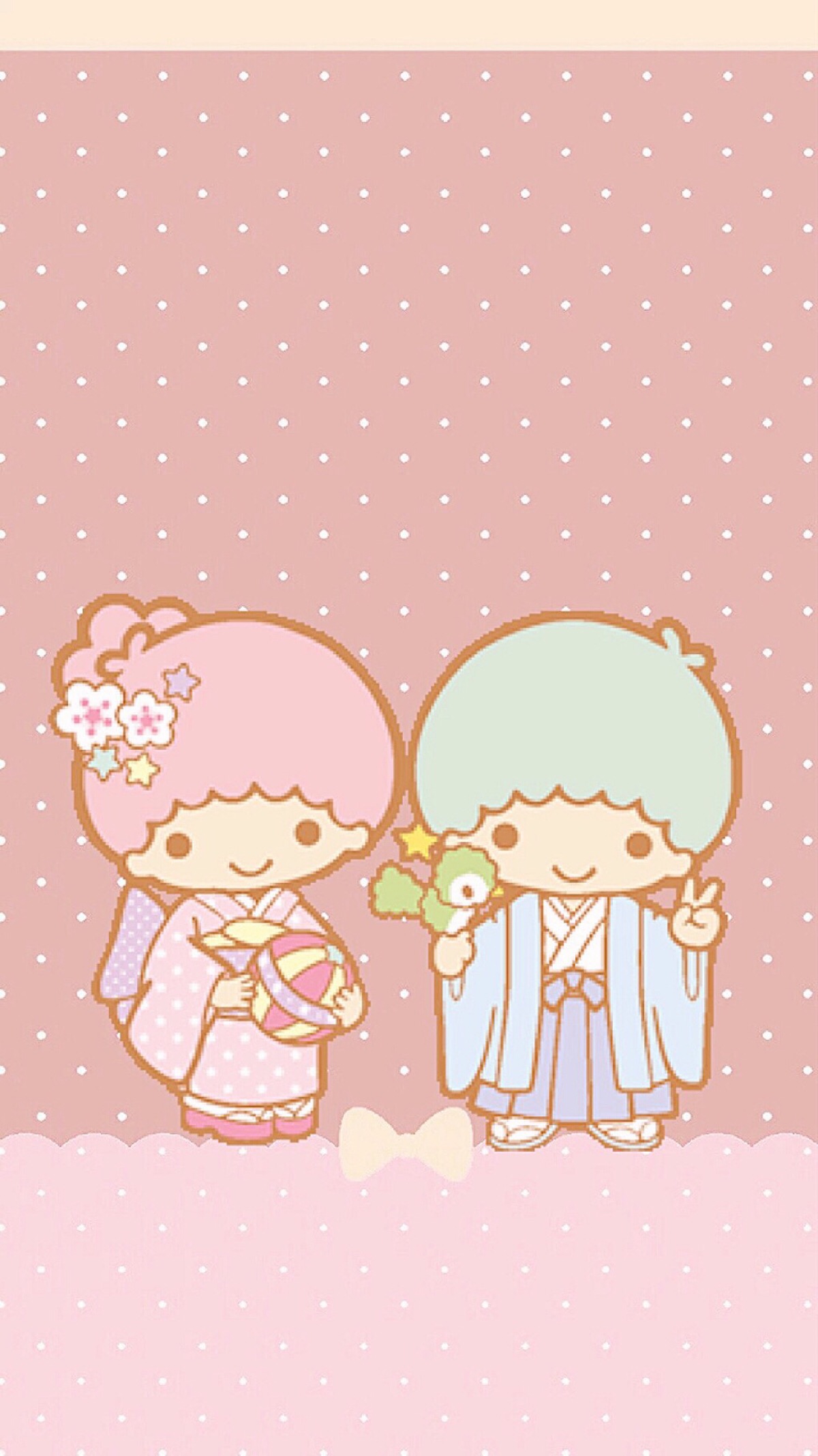 自创的,双子星,美乐蒂,大耳狗 sanrio手机壁纸哦,萌坏了,分享给你们.
