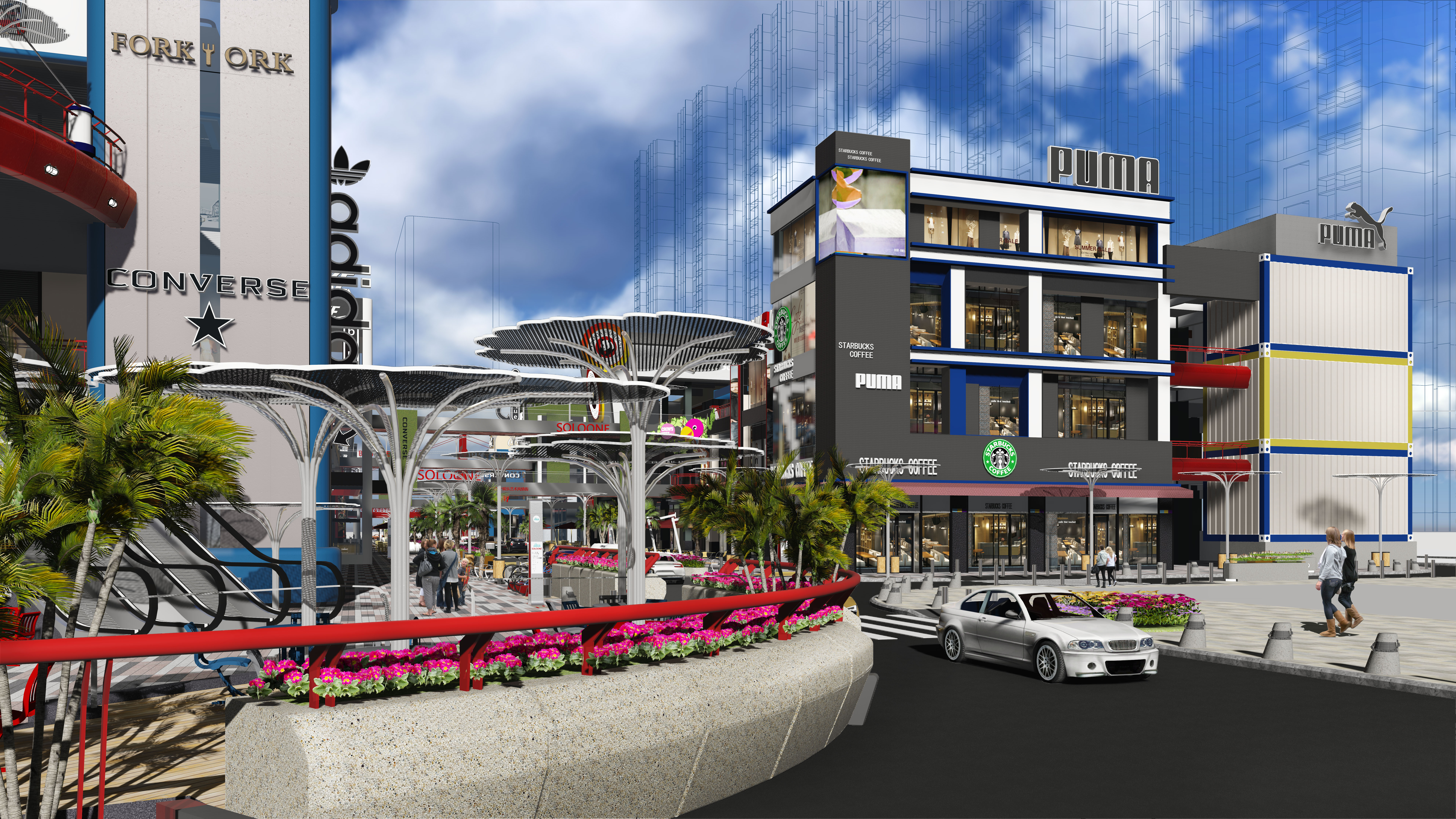 【吕道伟作品】海口桫椤湾商业街规划设计