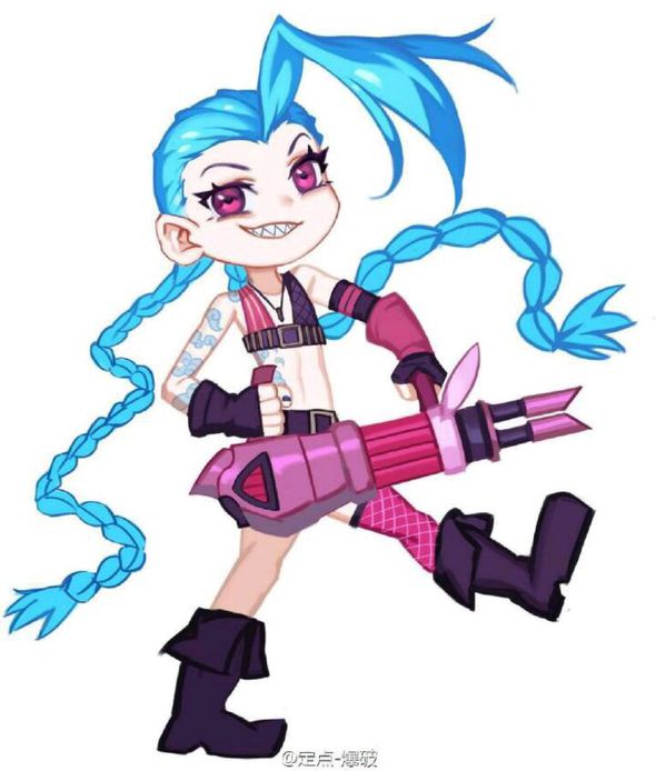 英雄联盟 lol 金克斯(金克丝) 萌图 可爱 暴走萝莉 游戏 jinx