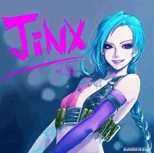 英雄联盟 lol 金克斯(金克丝) 萌图 可爱 暴走萝莉 游戏 jinx