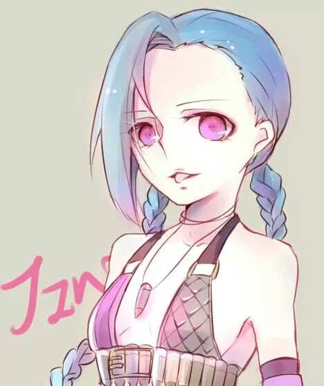 英雄联盟 lol 金克斯(金克丝) 萌图 可爱 暴走萝莉 游戏 jinx