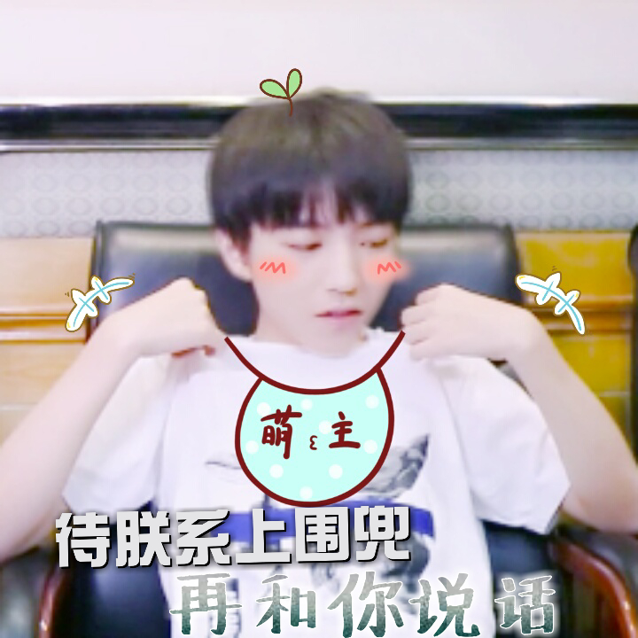 王俊凯##tfboys王俊凯# 日记之观时尚 可爱饭制表情包
