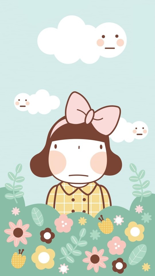 可爱 简单 插画 萌物 小清新 平铺壁纸#可爱壁纸"