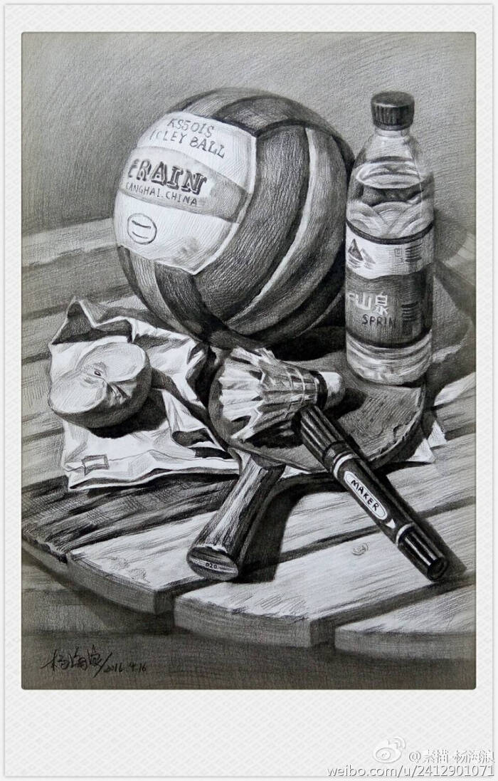 素描静物