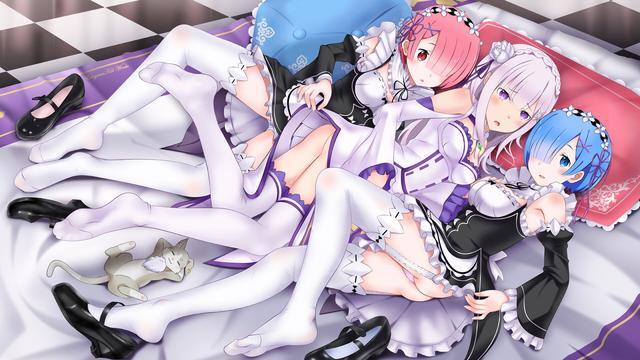 轻小说 插画手绘 二次元 少女 唯美 萌 re:从零开始的异世界生活 莱月