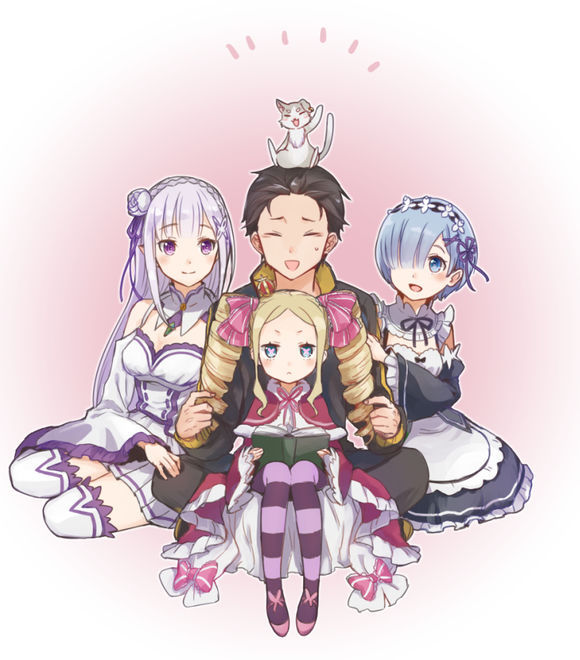 插画手绘 二次元 少女 唯美 萌 re:从零开始的异世界生活 莱月昴 拉姆