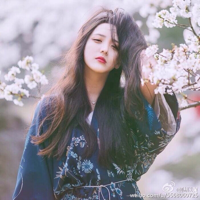慵懒女生头像,唯美女生头像,韩系女生头像,长头发女生头像,桃花