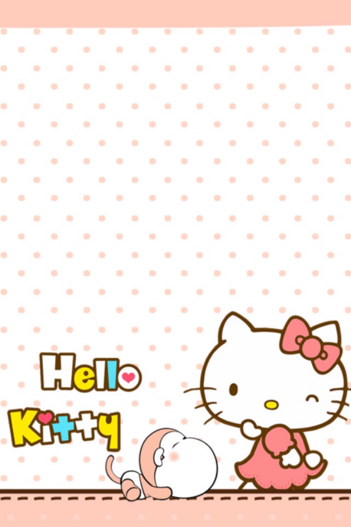 hello kitty "#卡通动漫&手机壁纸""