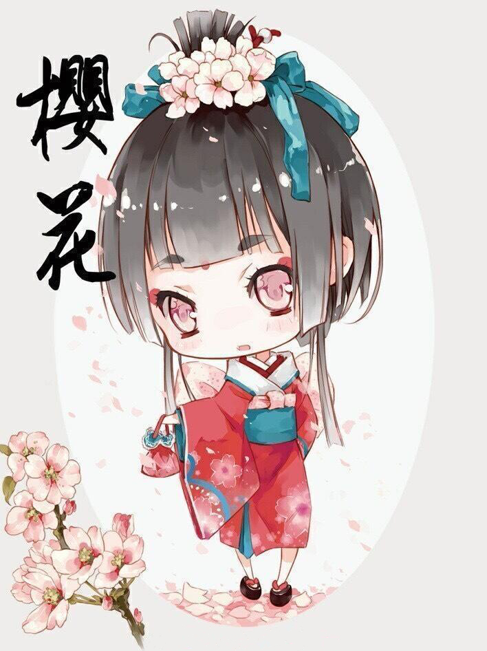 花朵拟人 萌 少女 可爱 头像 手绘 设计 服饰 色彩 小巧 动漫 可爱