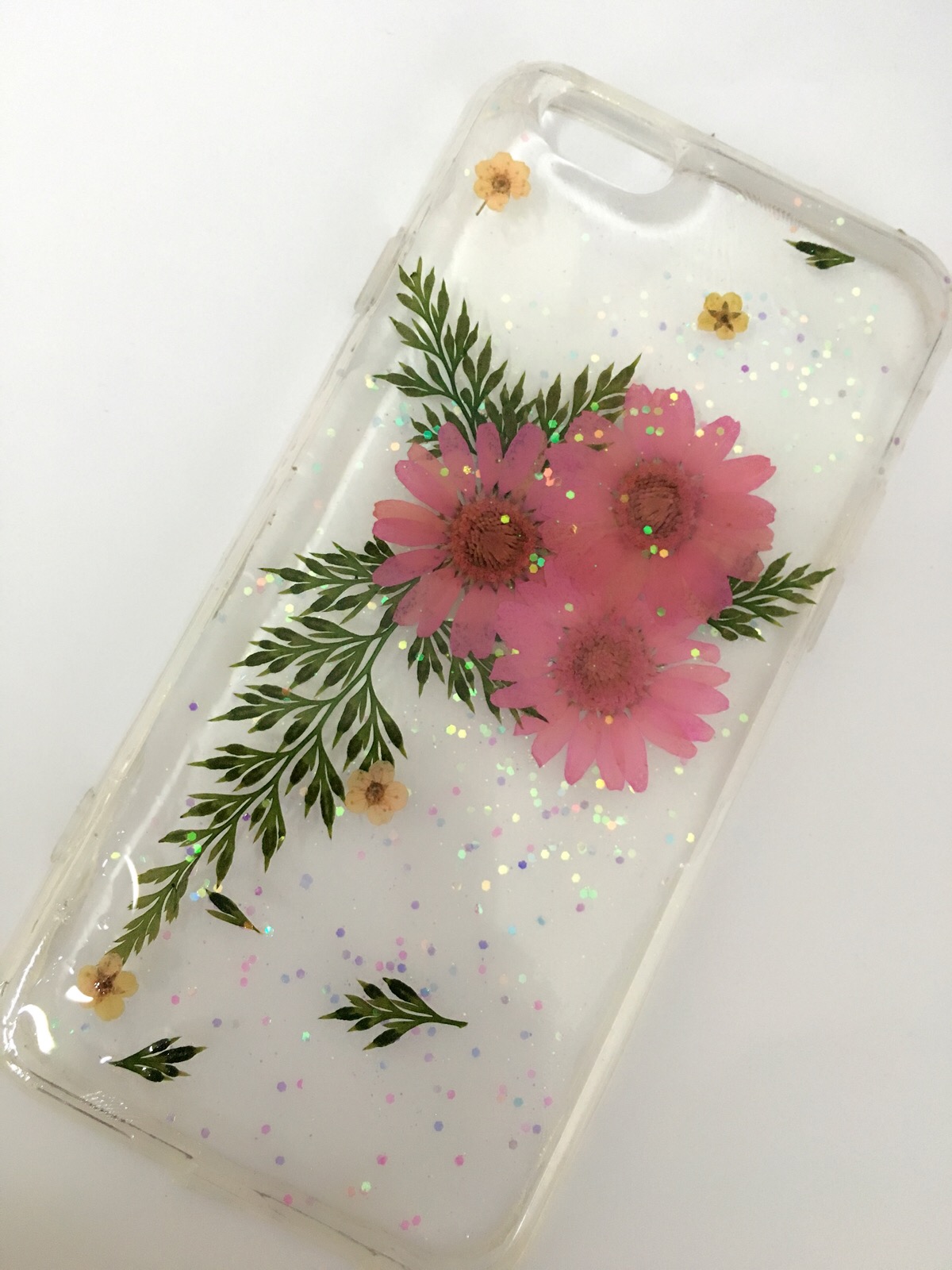 手机壳定做 水晶滴胶 干花 手工制作 6s 35元 有各种型号 喜欢的可以