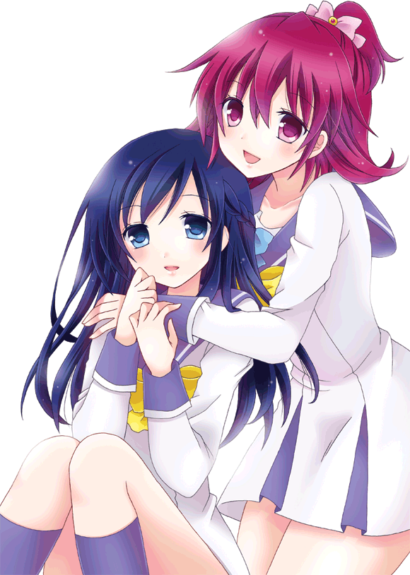 おかや p站 二次元 插画 少女 动漫 心跳q娃 菱川六花 相田爱 id=