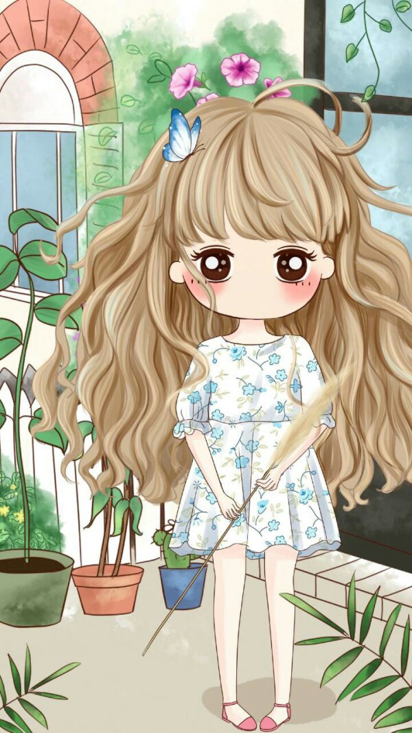 可爱美丽的小薇 头像 美图 女生 壁纸 锁屏 萌萌图 插画