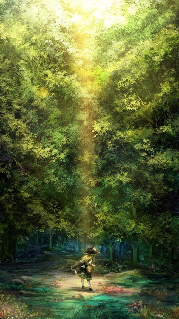 动漫 二次元 壁纸 插画 p站 背景 意境 女孩