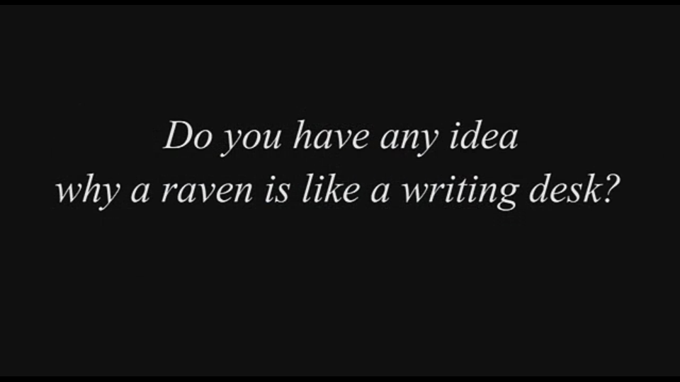 你知道为什么一只乌鸦会像一张写字台?