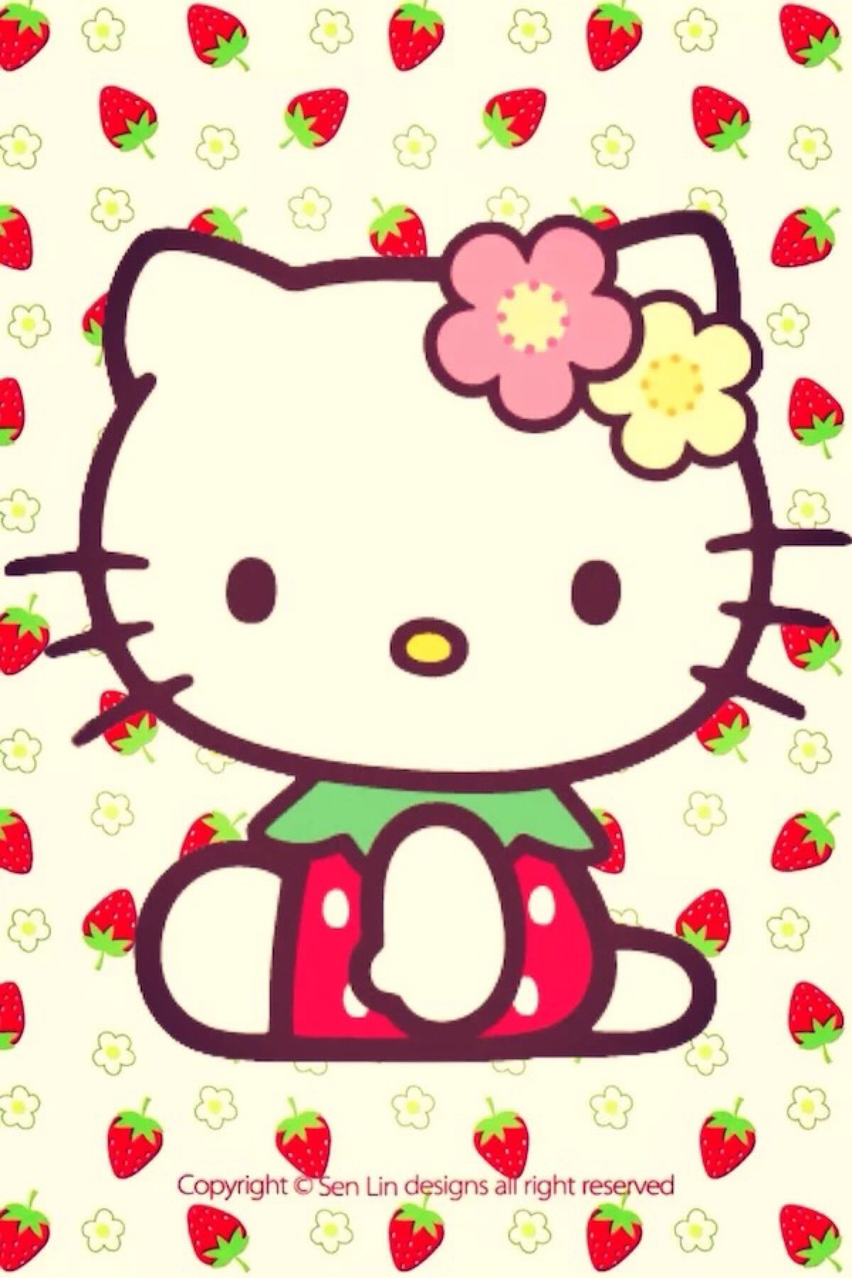 hello kitty "#卡通动漫&手机壁纸""