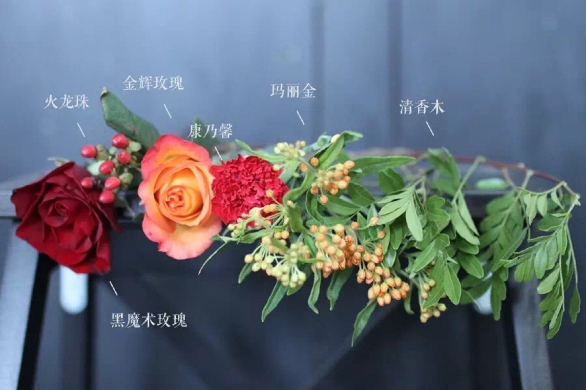 宜花花艺 法兰西情人 花材