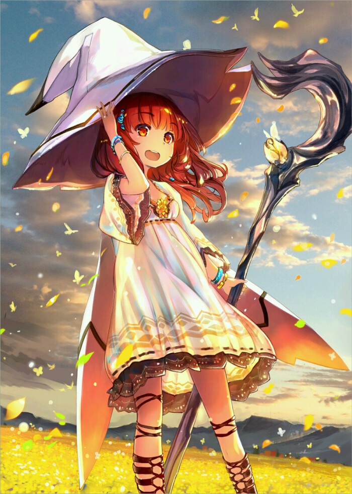 甜美#绘画 #少女#梦幻#意境#唯美#魔法师#要其他图再找我()