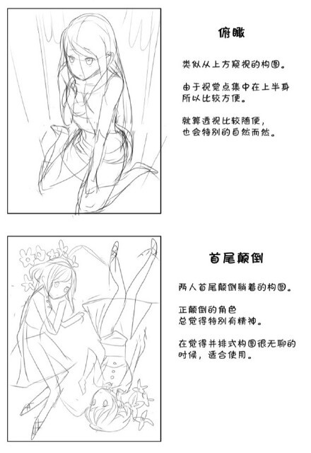 给大家分享20款初学者构图方案,对于动漫绘画初学者,可以试着收藏练习