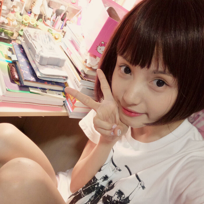 @林小宅-女生短发大全图源微博v女生删…-画图片头像画女生的图片