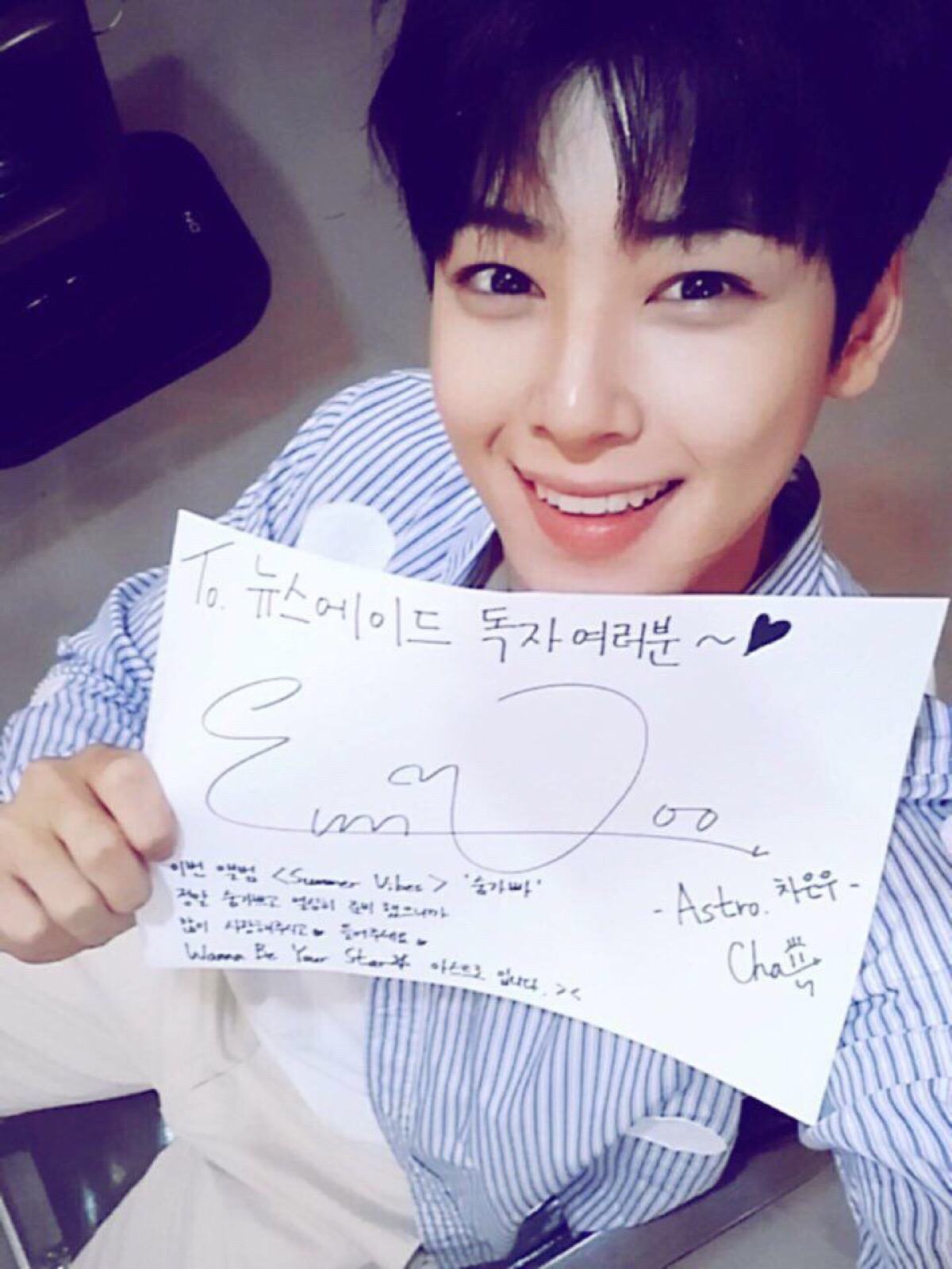 astro 车银优(cha eun woo)生日1997年03月30日.