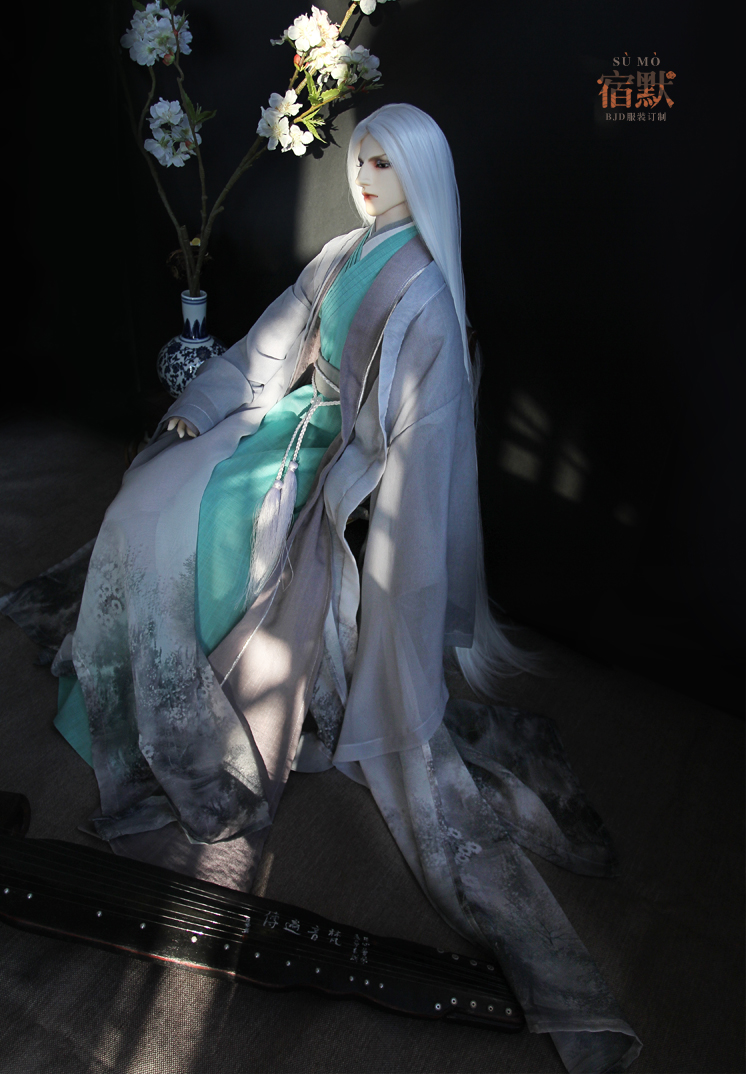 二手【宿默】{玄华} 72壮叔 bjd娃衣 叔叔 古装 完售展示
